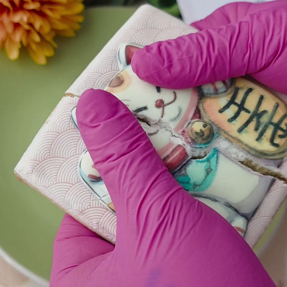 Thumbnail: The 'Maneki-Neko' Good Luck Biscuit with Personalised Card