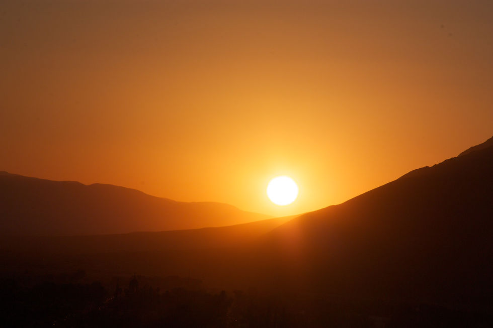 Atardecer al rojo vivo