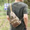Miniatura: Bolsa Transversal Militar Masculina, Mochila Pochete Estilo Combatente, Camufla