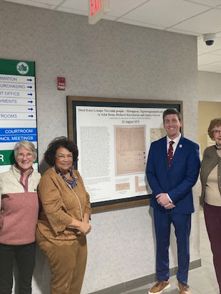 Historical deed to Tinton Falls now hangs in Borough Hall