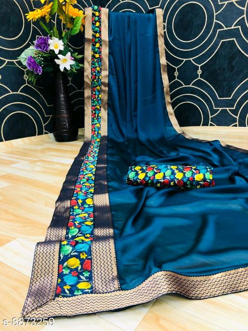 Thumbnail: Trendy Womans Sarees (PR62F) 