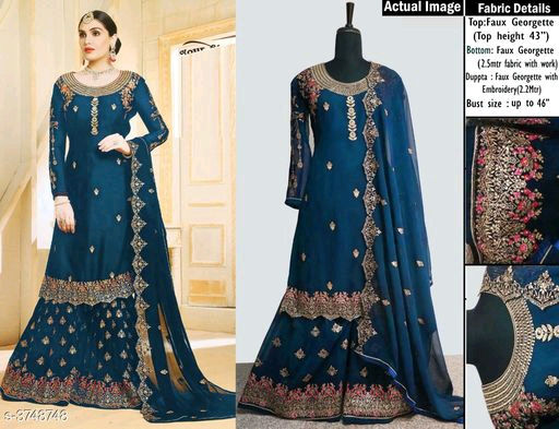 Thumbnail: Georgette Suits & Dress Materials (PR126F) 