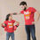 Thumbnail: Girl And Dad's Combo Cotton T-Shirts  (PR40) 