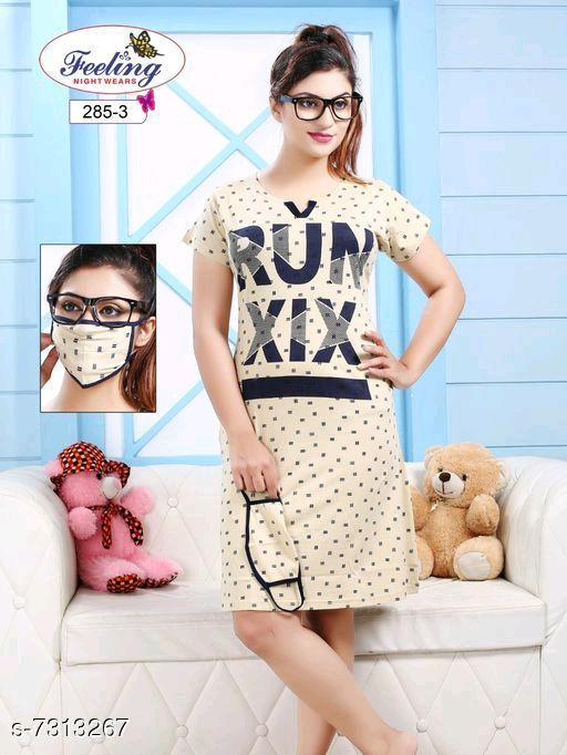 Thumbnail: Night dress with mask (PR485F) 