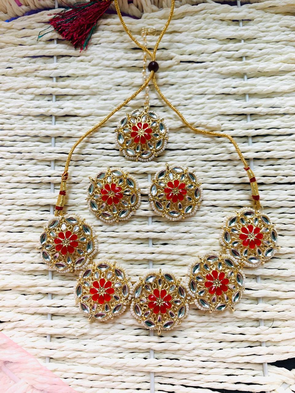 Thumbnail:  Choker Necklace Set (BH59S) 