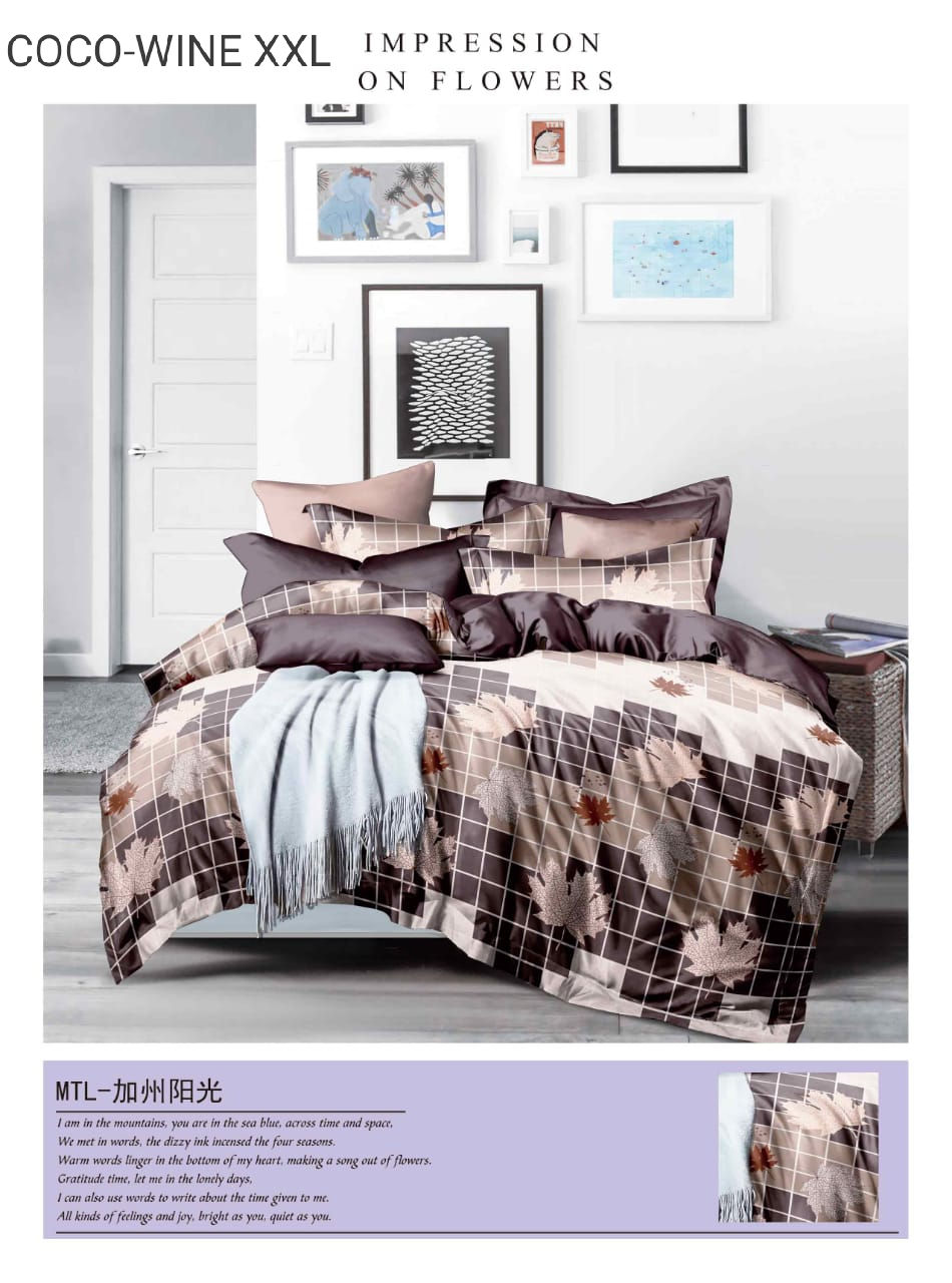 Thumbnail: COCO WINE XXL Bedsheet(GH165) 