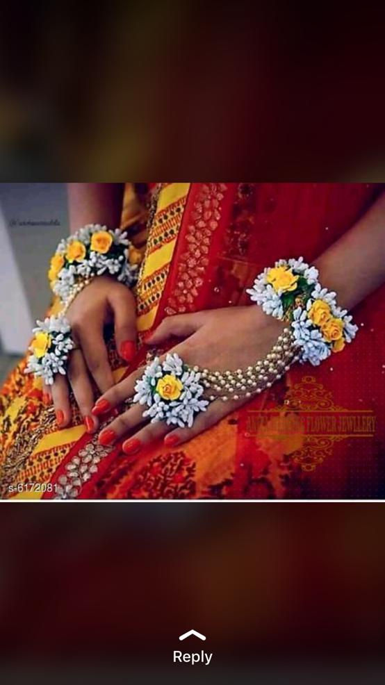 Thumbnail: Floral Jwellery for Hands (AN42S) 