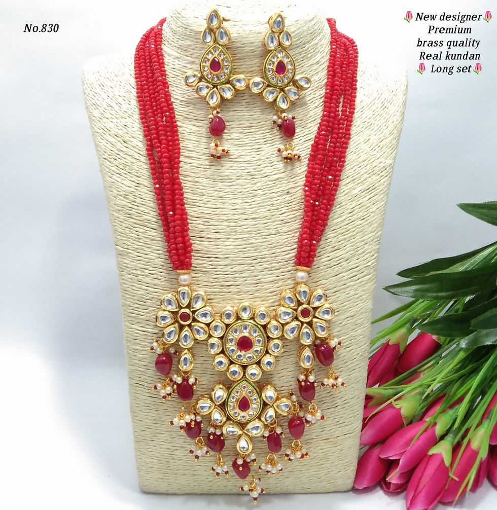 Thumbnail: Long Necklace Set (AN83S) 