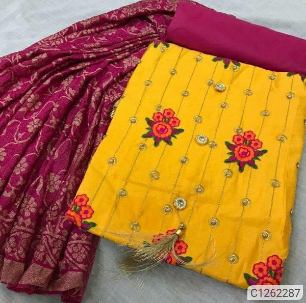 Thumbnail: Stunning Cotton Dress Materials  (PR75) 