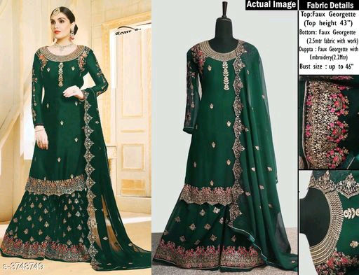 Thumbnail: Georgette Suits & Dress Materials (PR126F) 