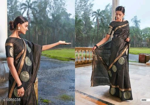 Trendy Superior Linen Silk Sarees (PR8F)