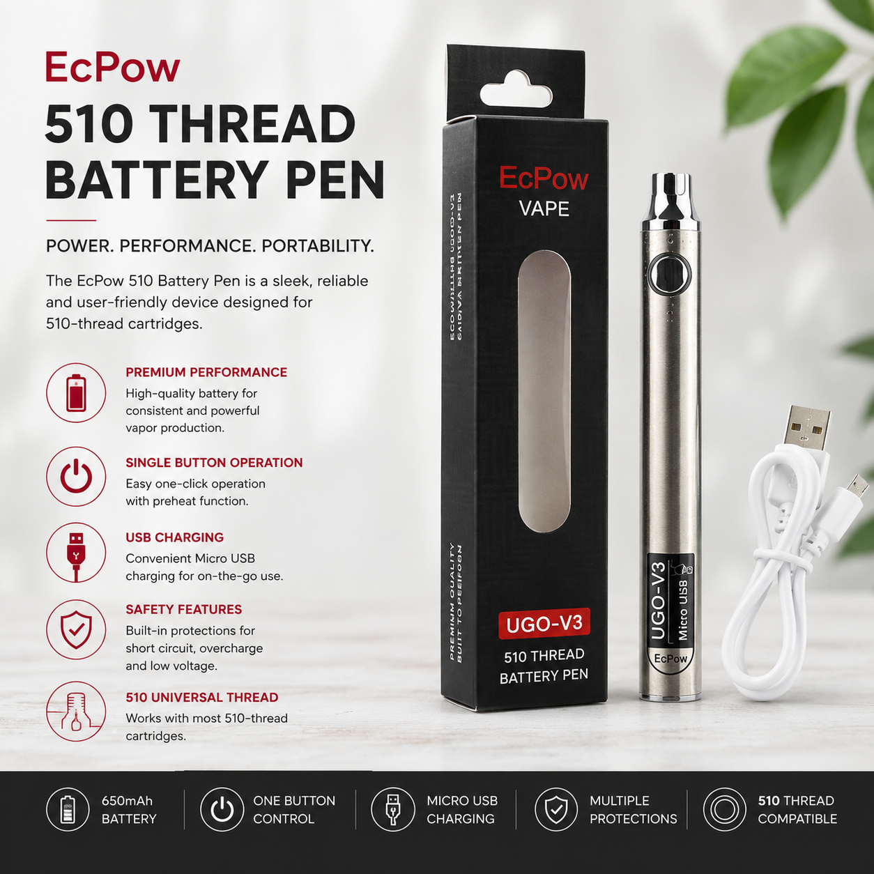 Red Eye - 510 Thread Battery 380mAH