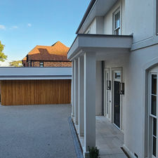 Curved Sliding Timber Garage Door – Berkshire Residential Project