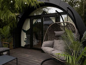 Luxury Glamping Pods At The NEC Feature Kinedo Shower Cubicles