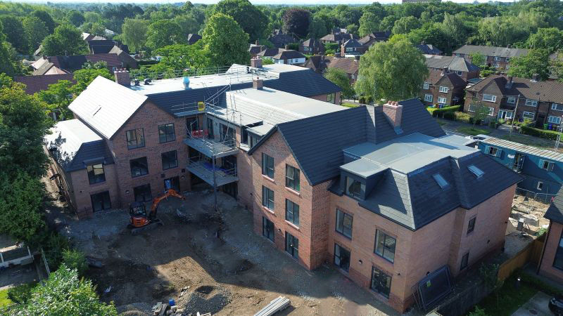 FP McCann Thin Flat Duo Roof Tiles Installed On Manchester Care Facility