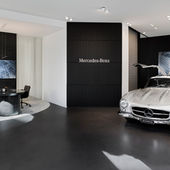 HIMACS In Sanremo From The Aurora Colour Range Highlights The Unique Brand Experience At The Stars@Mercedes-Benz-Store