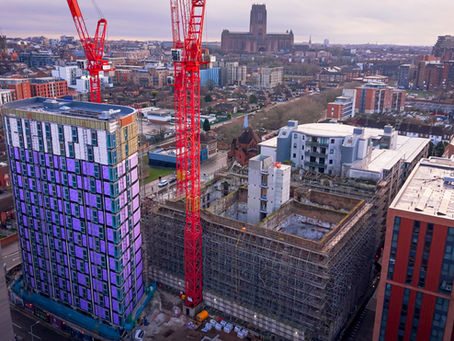 FP McCann Supplies And Installs Combined Lift Shaft And Stair Core On Liverpool Heritage Development
