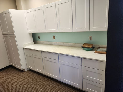 new cabinets and counter