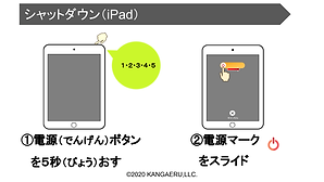 iPadのシャットダウン