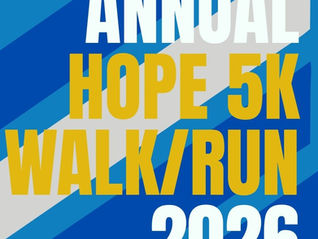 2026 HOPE 5K Walk/Run - Registration NOW OPEN!