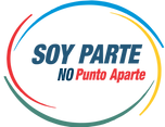 Logo todo color Soy Parte No Punto Apart