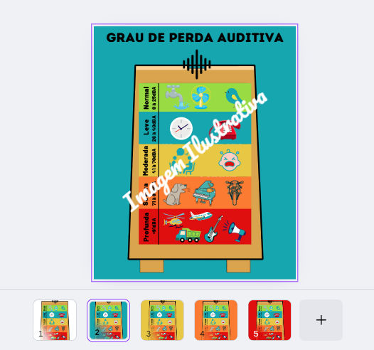 Miniatura: Banner Grau da Perda Auditva 80x100cm