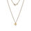 Thumbnail: Hugging Hearts Necklace  -  9ct Yellow and White Gold