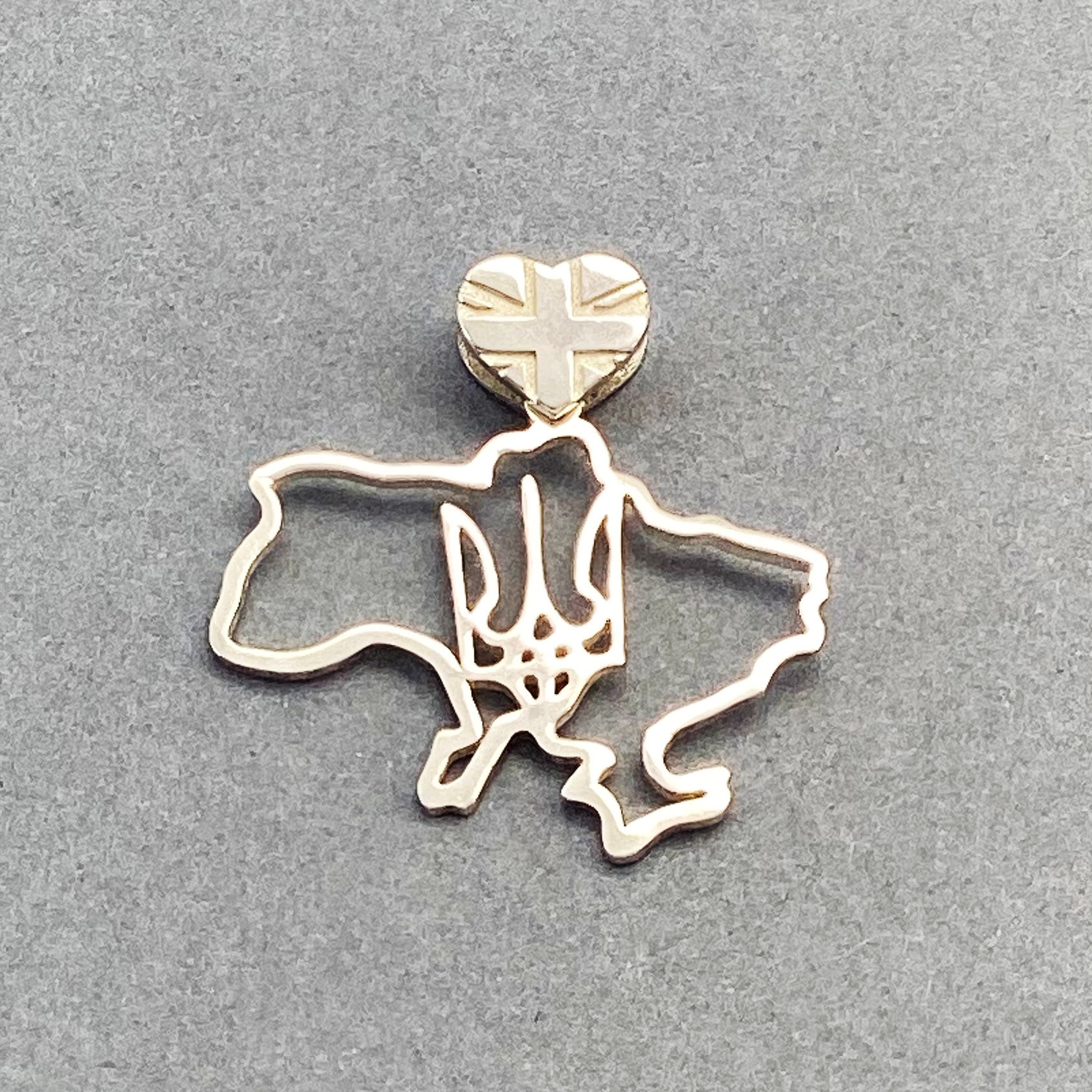 Ukrainian Holding Heart Pendant