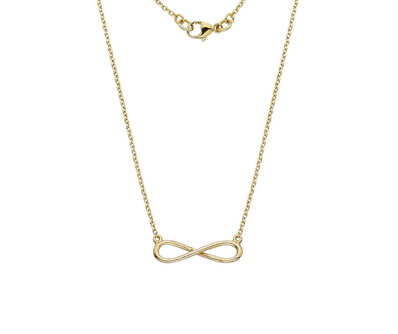 9CT Gold Large Infinity Knot Necklace