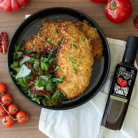 Tuscan Herb Chicken Cutlet with Arugula Salad