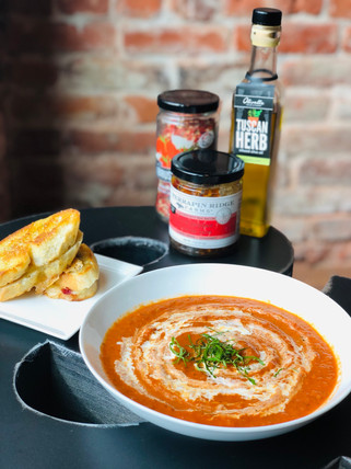 Creamy Tomato Soup & Mini Grilled Cheese