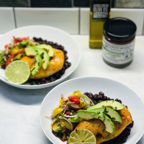 Margarita Glazed Chicken and Tomato Salad