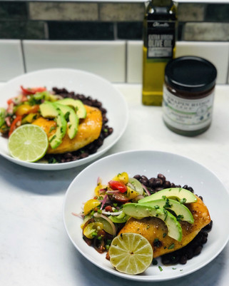 Margarita Glazed Chicken and Tomato Salad