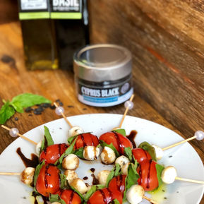 Sweet Basil Caprese Bites