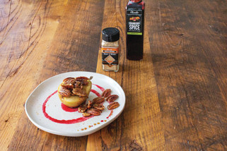 Maple Pecan Poached Pears