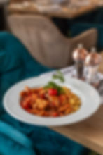 Chicken lecsó with home-made dumplings