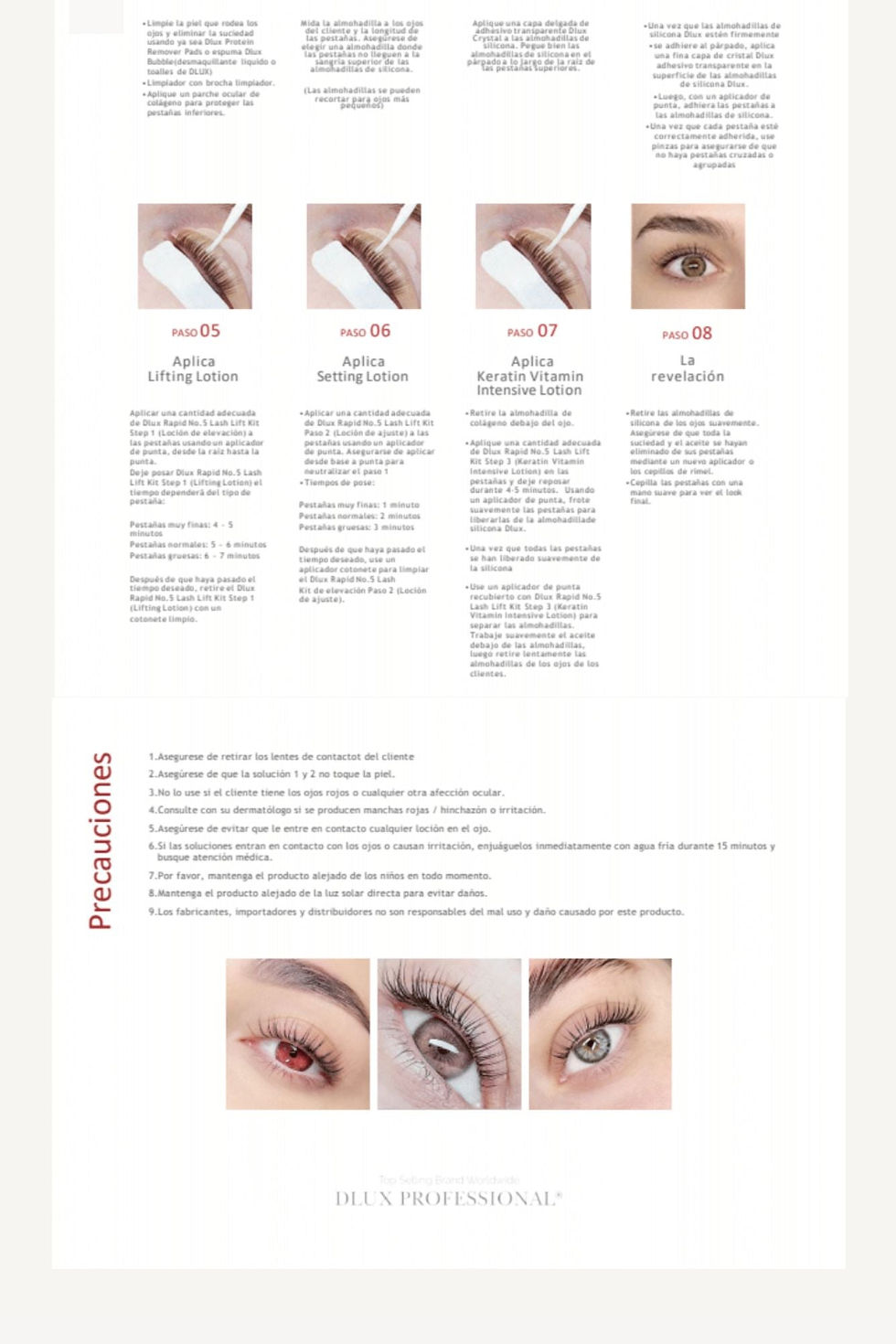 Miniatura: Sistema Rapid No. 5 Lash Lift DLUX, beneficios destacados