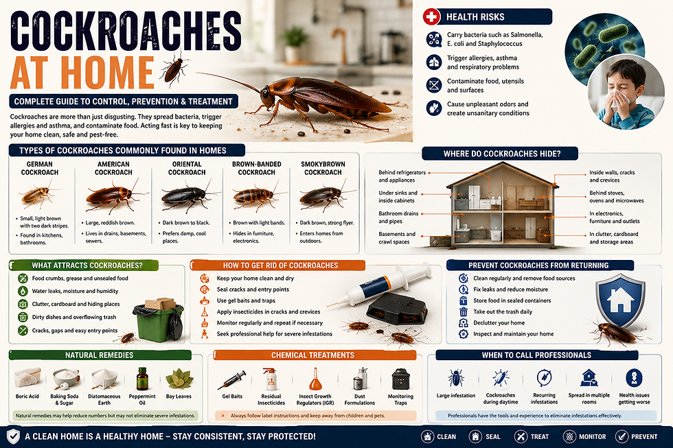 cockroaches at home