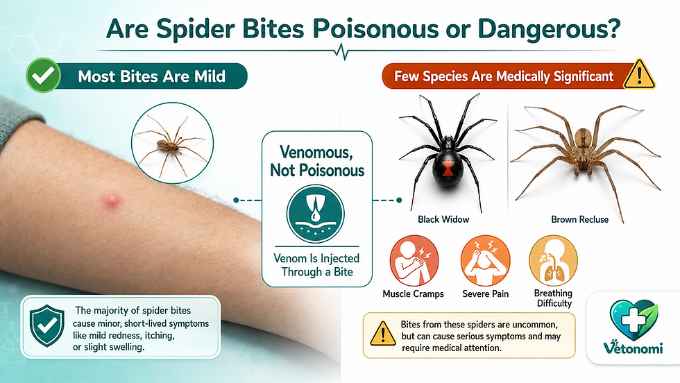Are Spider Bites Poisonous or Dangerous?