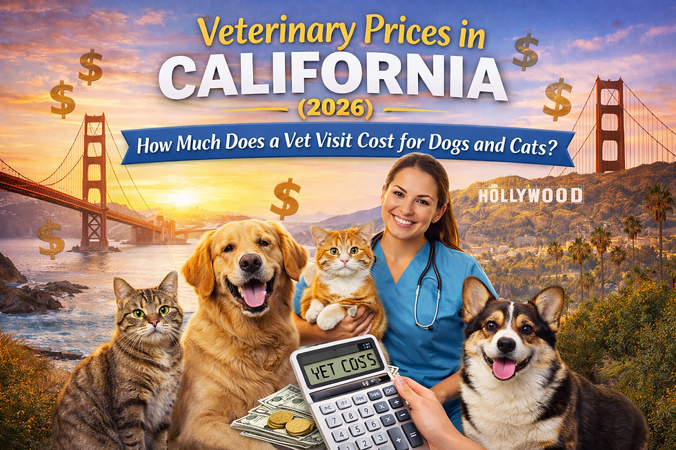 veterinary prices in California