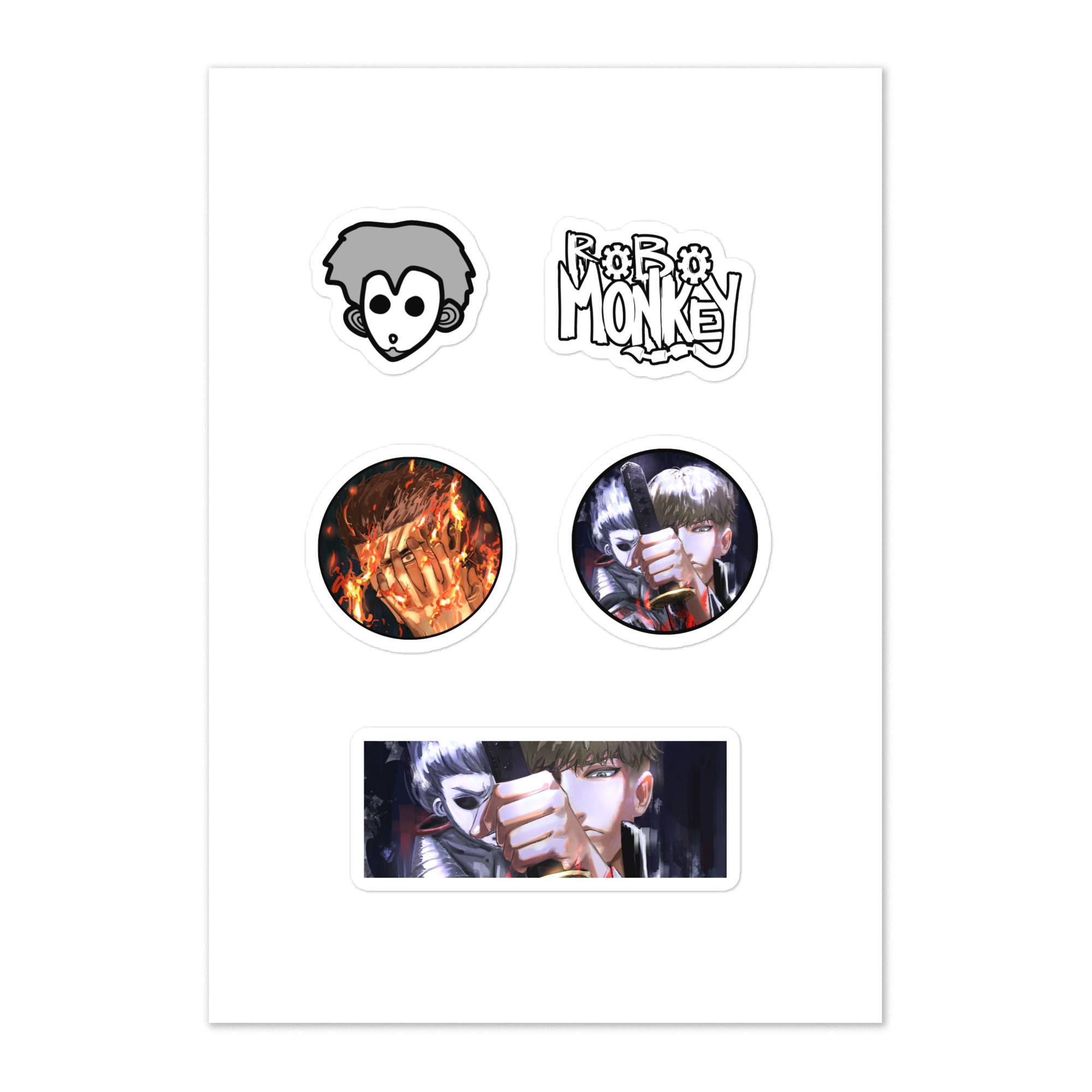 RoboMonkey - Sticker sheet #1