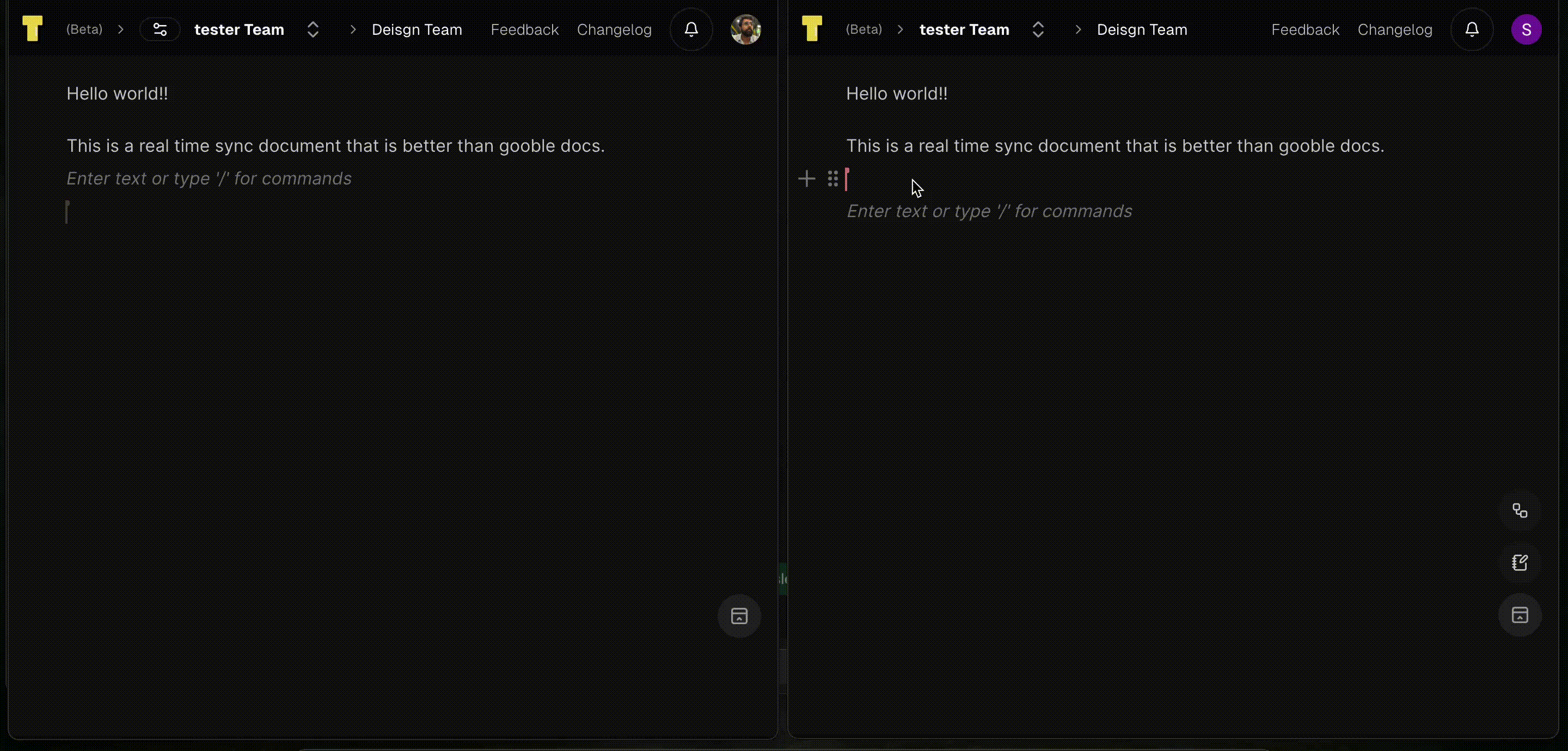 Thinker Cloud Realtime Document