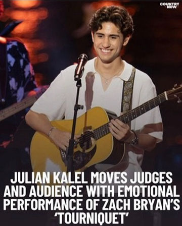 Julian Kalel moves American Idol judges and audience with emotional performance of Zach Bryan's "Tourniquet", Country Now