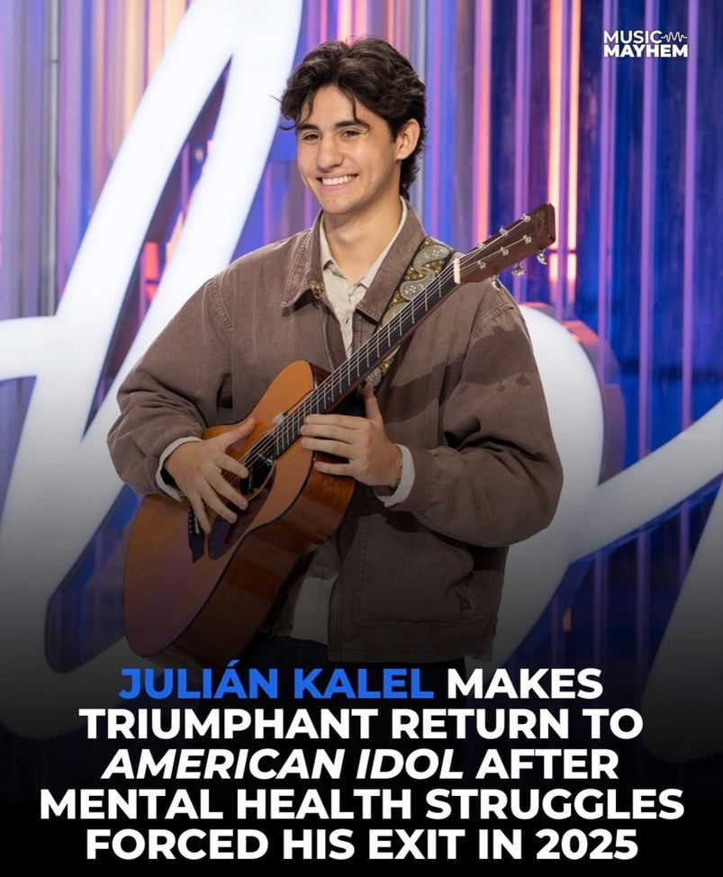 Julian Kalel makes triumphant return to American Idol after mental health struggles, Music Mayhem Magazine