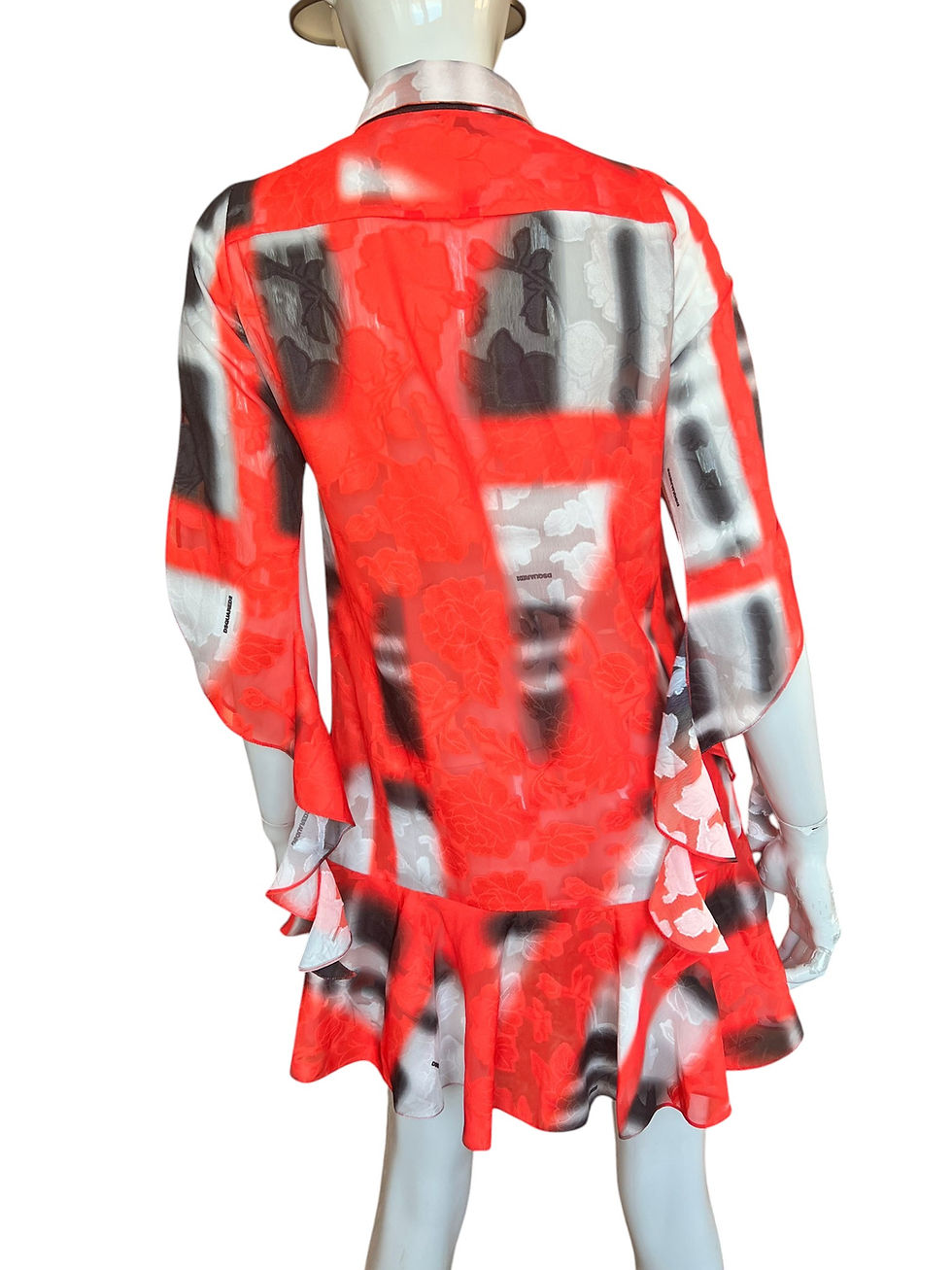Dsquared2 red shirt style women's dress