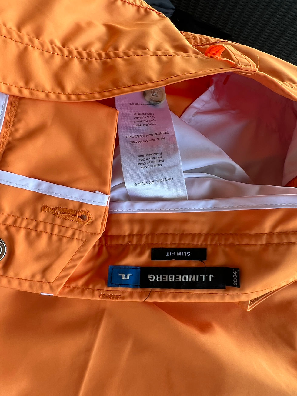 Miniaturbild: LINDEBERG Herren-Hose in Orange, schmale Passform