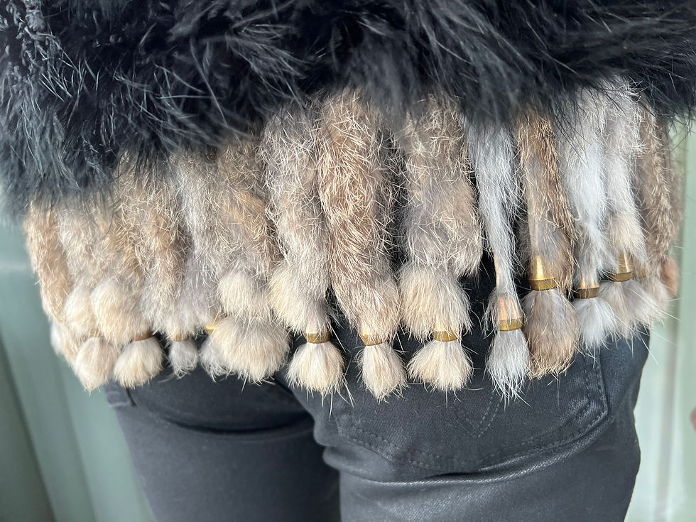 Thumbnail: Real fur black women's vest