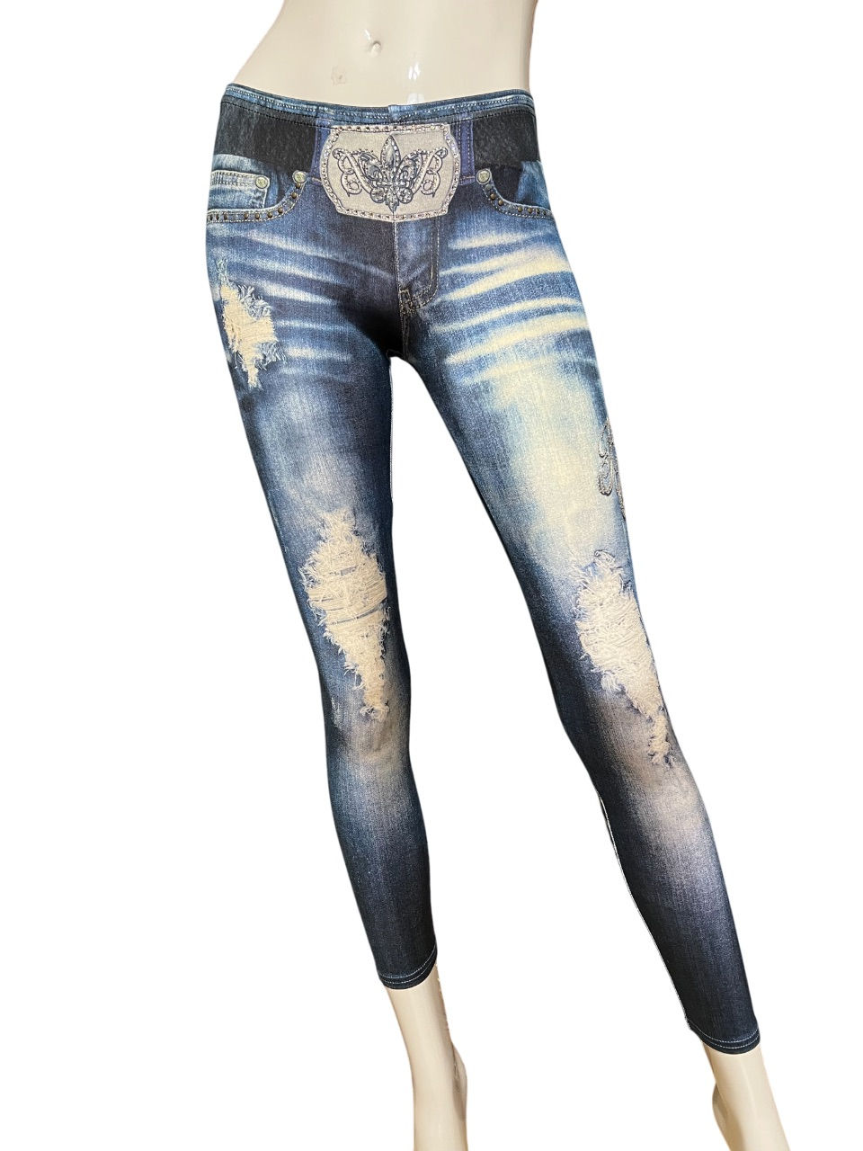 Bejeweled by Susan Fixel Leggings mit echtem Swarovski
