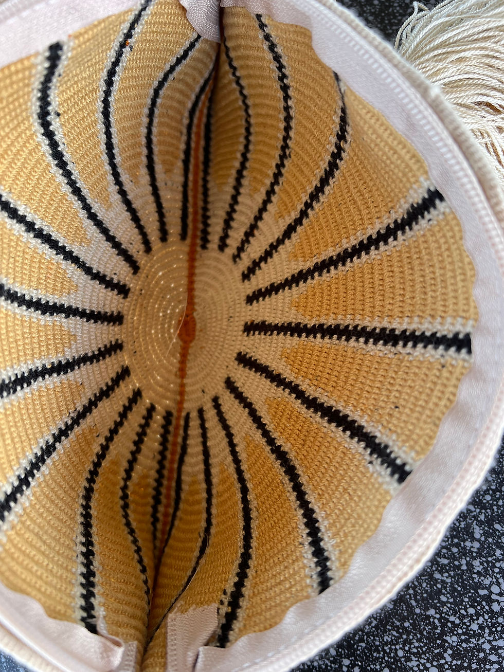 Handmade hipster style clutch bag