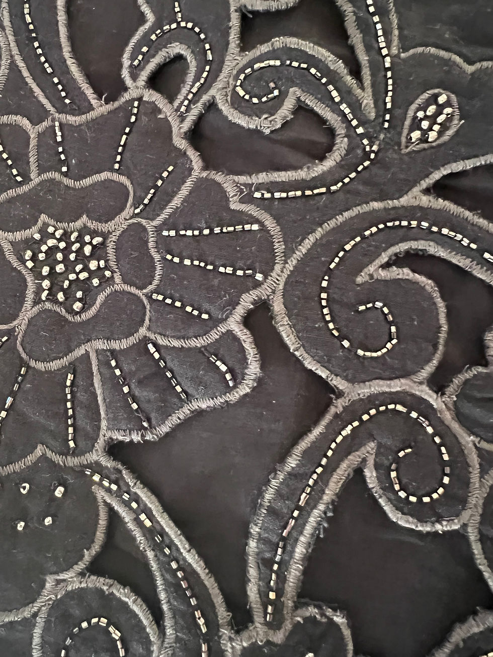 Thumbnail: Karen Millen Cotton Quilted Cutwork Beaded Woven Mini Dress